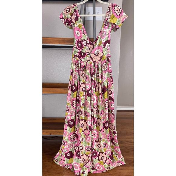 B42 Dodo Bar Or Floral Dress Womens Small Boho Swiftie Dollcore Holiday Garden - Picture 6 of 11